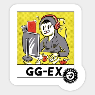 Gaming Addiction Guy Sticker